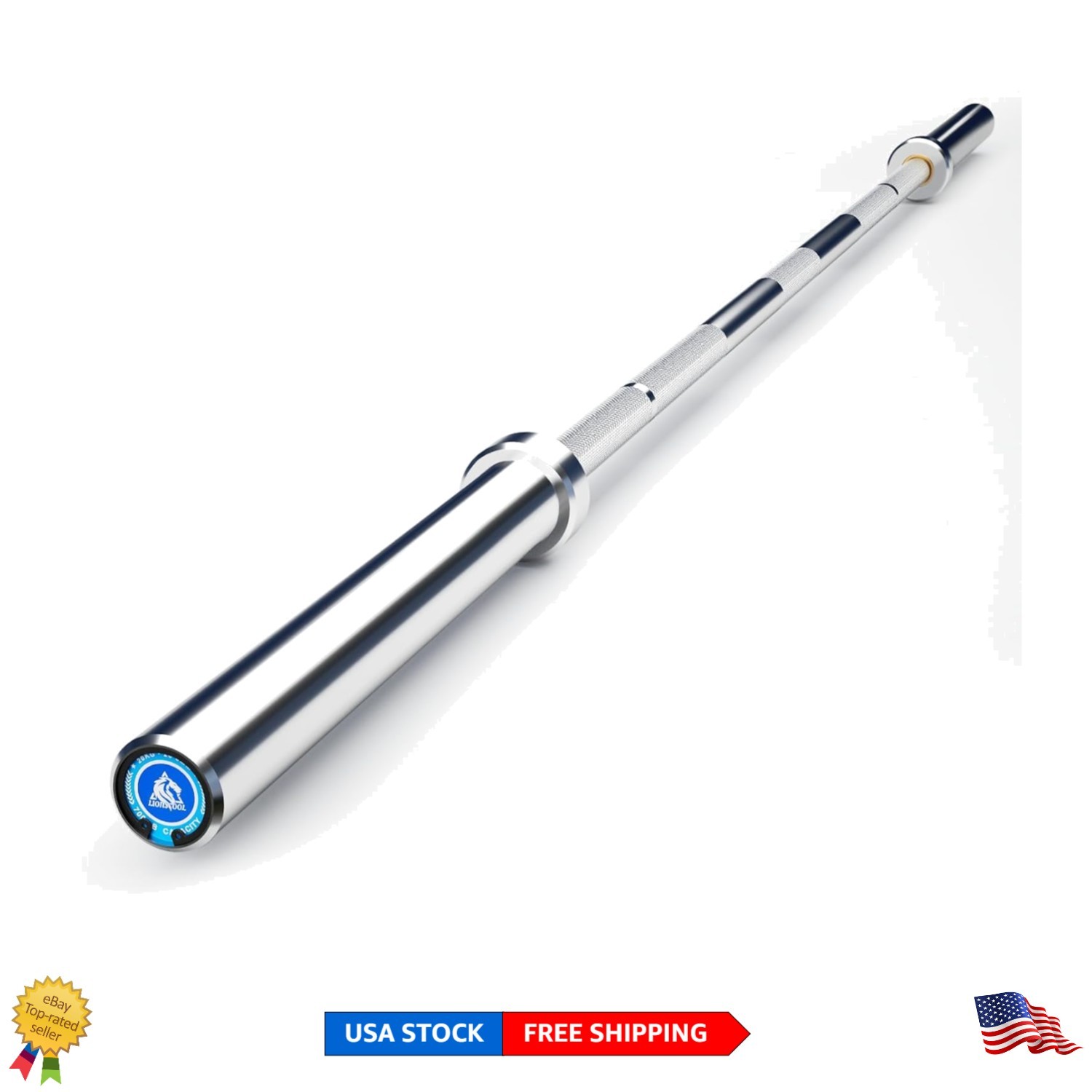 Versatile 7FT Olympic Barbell - Ideal for Squats, Deadlifts,