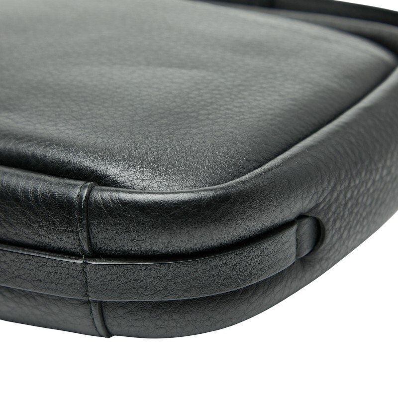 Balenciaga Shoulder Bag Leather Black Women's Used Authentic thumbnail 6