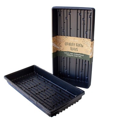 10Pack 1020 Plastic Plant Trays with Drain Holes for Hydroponics & Seedlings