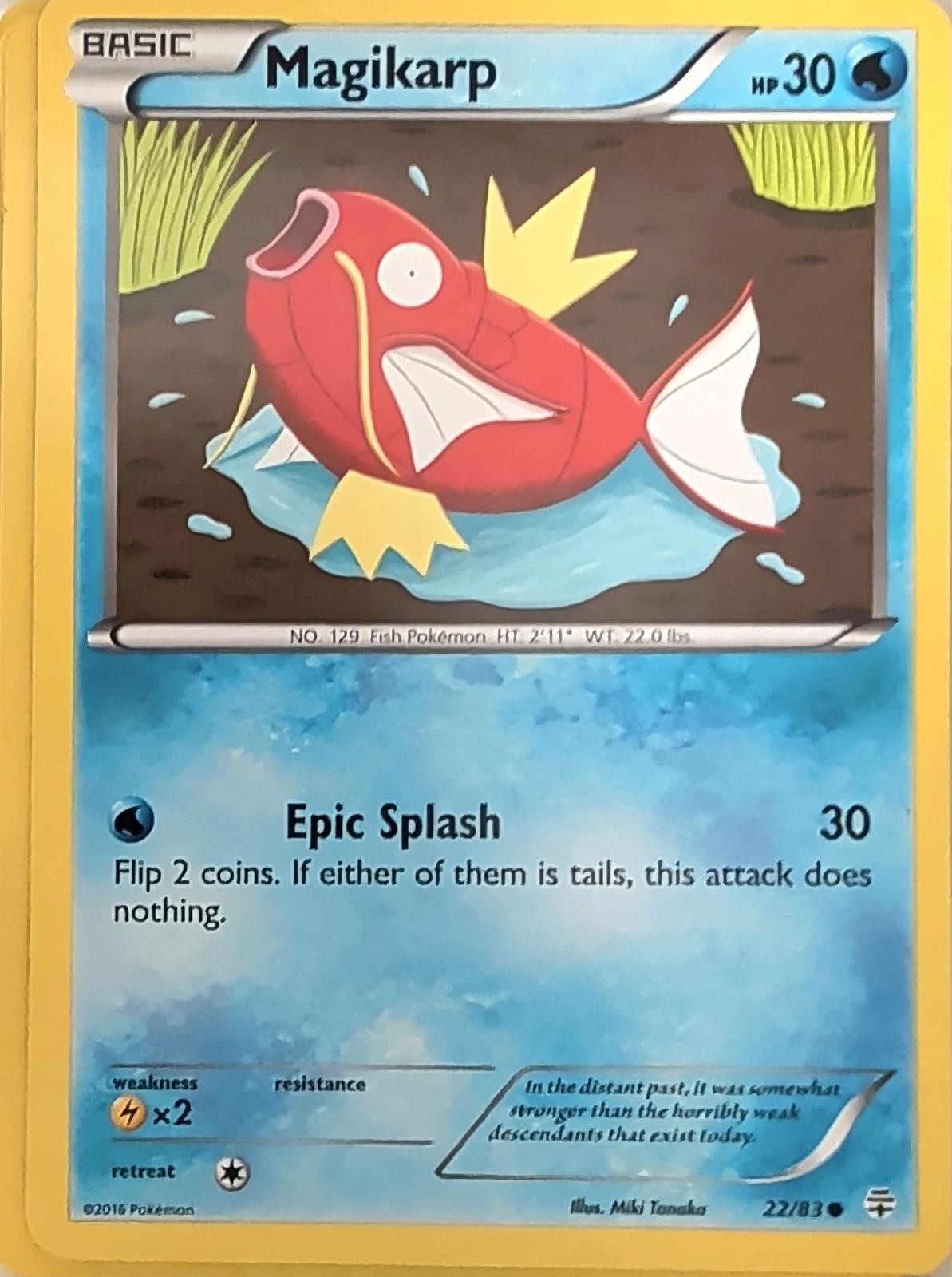 Magikarp 22/83 Common Generations Pokemon Lightly Played
