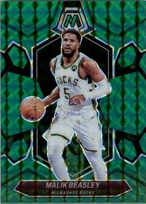 2023-24 Panini Mosaic Mosaic Green #40 Malik Beasley - BSK