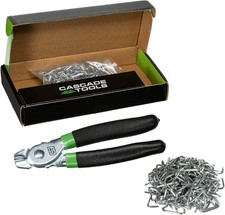 Hog Ring Pliers Kit with 1000 Pack of 3/4" Hog Rings Galvanized Steel - Perfect