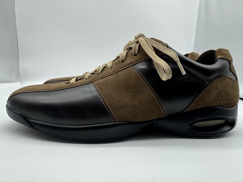 Scarpe uomo Cole Haan x NikeAir Colab taglia 10,5 pelle marrone scamosciata comode Oxford - Foto 2 di 18