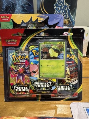 FLASH SALE - Pokémon TCG Mega Evolution Perfect Order 3 Pack