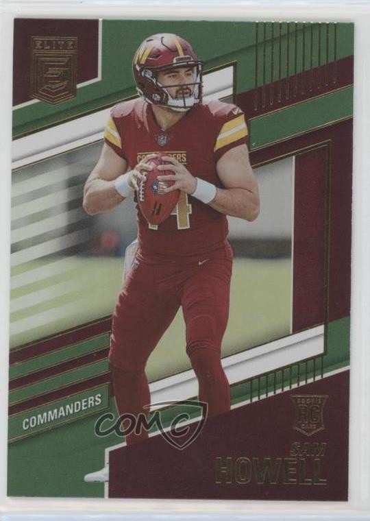 2022 Panini Donruss Elite Rookies Green Sam Howell #104 Rookie RC 0nr3