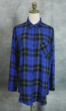 Rails Size M Evelyn Cobalt Tartan Button Down...