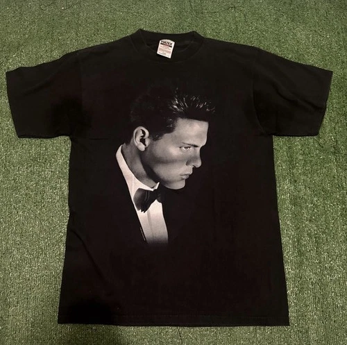 Luis Miguel Romances Tour -Concert Tour Mus 1990s vintage concert t-shirt, vintage, size L, single stitch, B+ condition
