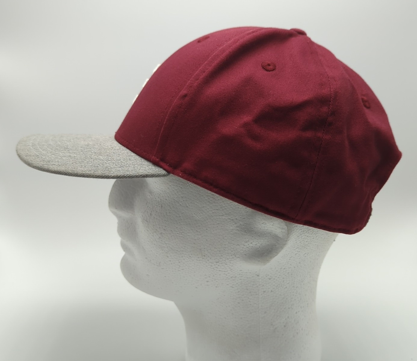 Adidas hat red gray adjustable snapback white log… - image 8