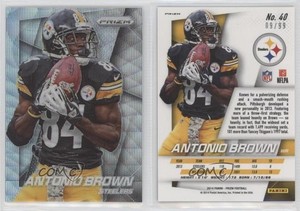 2014 Panini Prizm Light Blue Wave Prizm /99 Antonio Brown #40