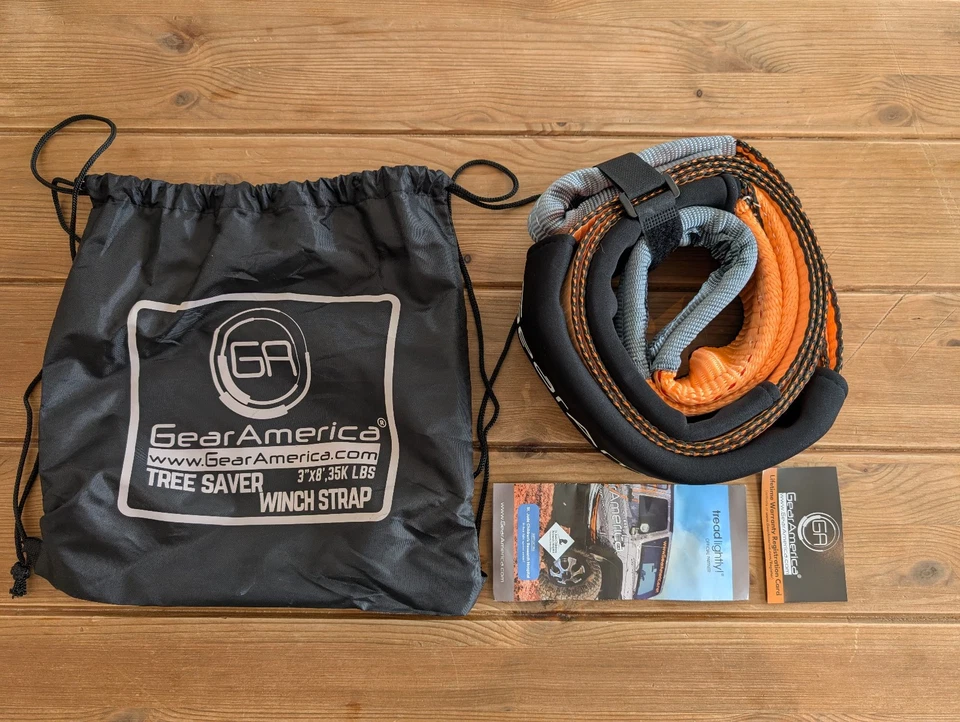 GearAmerica Heavy Duty Tree Saver / Winch Extension Strap 3" x 8' | 35,053 lbs M - Image 3 of 4