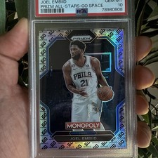 2022-23 Panini Prizm Monopoly Joel Embiid #PS5 Silver PSA GEM 10