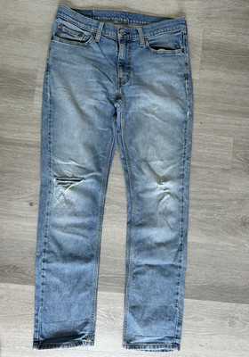 Levi Strauss & Co. Levi's 511 Slim Fit Jeans blau W31/L32 Stretch Distressed
