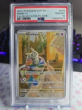 2024 Pokemon Paldean Fates Mimikyu Pokemon Center ETB BSP Promo #075 PSA 10