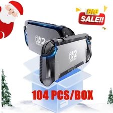 Anti-Scratch Case For  Switch 2 Dockable Cover w/ Glass Protector，104 PCS/BOX,D