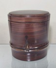 Japanese-style tea caddy cylindrical tea leaf container storage box