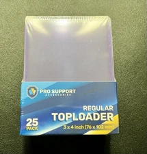 Regular Toploaders 25 Pack 3x4 Inch