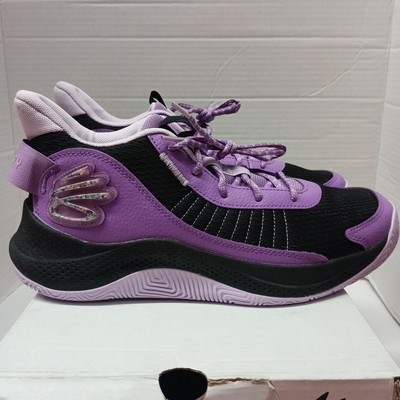 Under Armour Size 10.5 Steph Curry 3Z7 Shoes Sneakers Purple Black Basketball 
