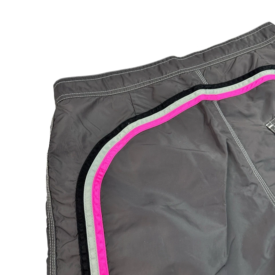 Rainbow Sundek Gray Pink Beach Board Shorts Swim Trunks Bath Suit Surf Size 32 - Image 3 of 4
