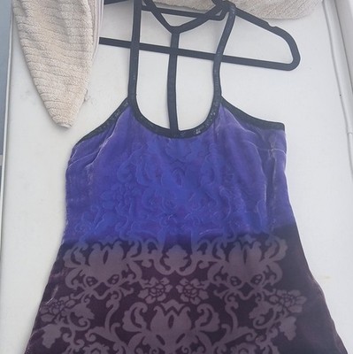 Free People Boho Y2K Babydoll Psychedelic Mesh Top XS Fairycore Johnny Was Style