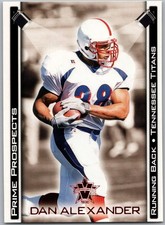 2001 Pacific Vanguard Prime Prospects Bronze Dan Alexander Rookie Card RC #34. rookie card picture