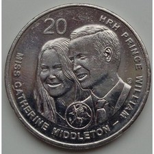 20c Australian Coin 2011 Royal Wedding Prince William & Catherine Middleton RARE
