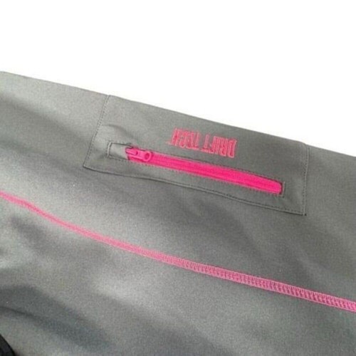 Womens Full Zip Jacket Hoodie Jots Resort Size XL Charcoal Gray / Hot Pink - Picture 5 of 10