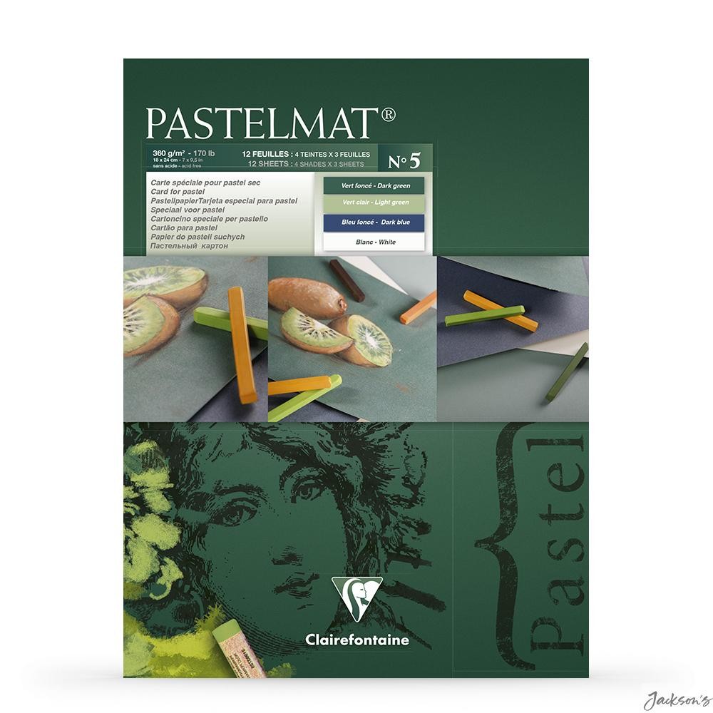 Clairefontaine No.5 Pastelmat Pad Cellulose Fibre 18x24cm Dry Media Art Paper