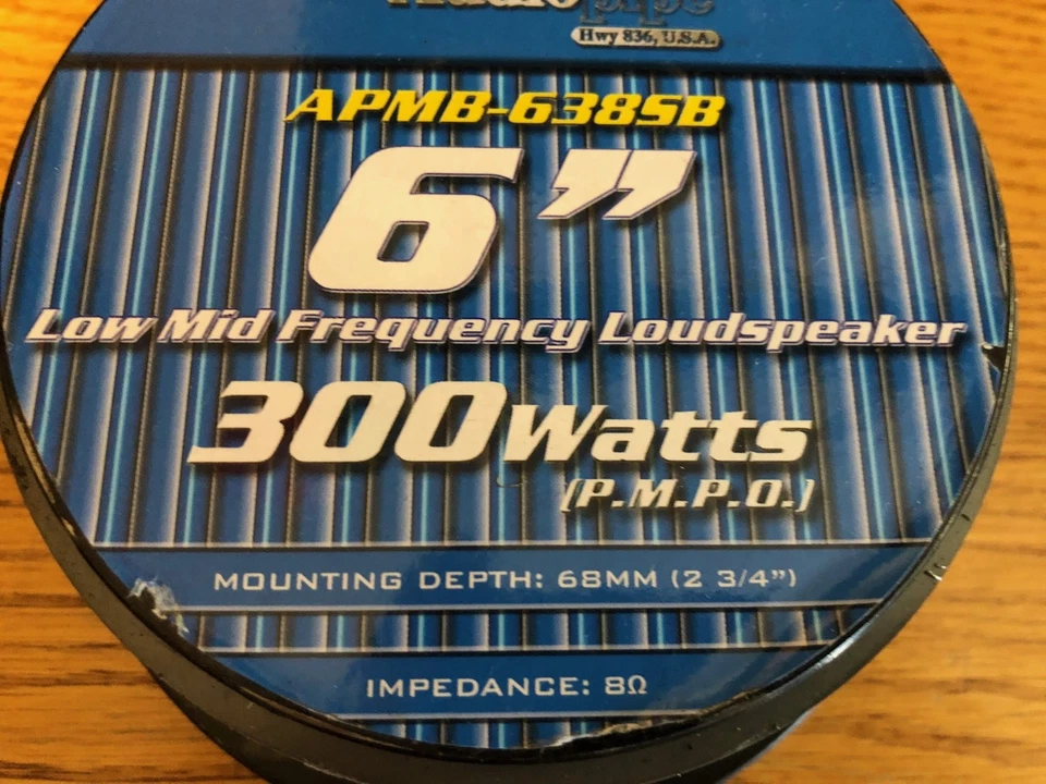 Audiopipe 6" 300 Watt Speakers and 1" Tweeters Set - Image 2 of 4