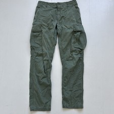 Military Cargo Pants Trousers Cotton WR Poplin OG 107 Small Long 60s Vietnam Era