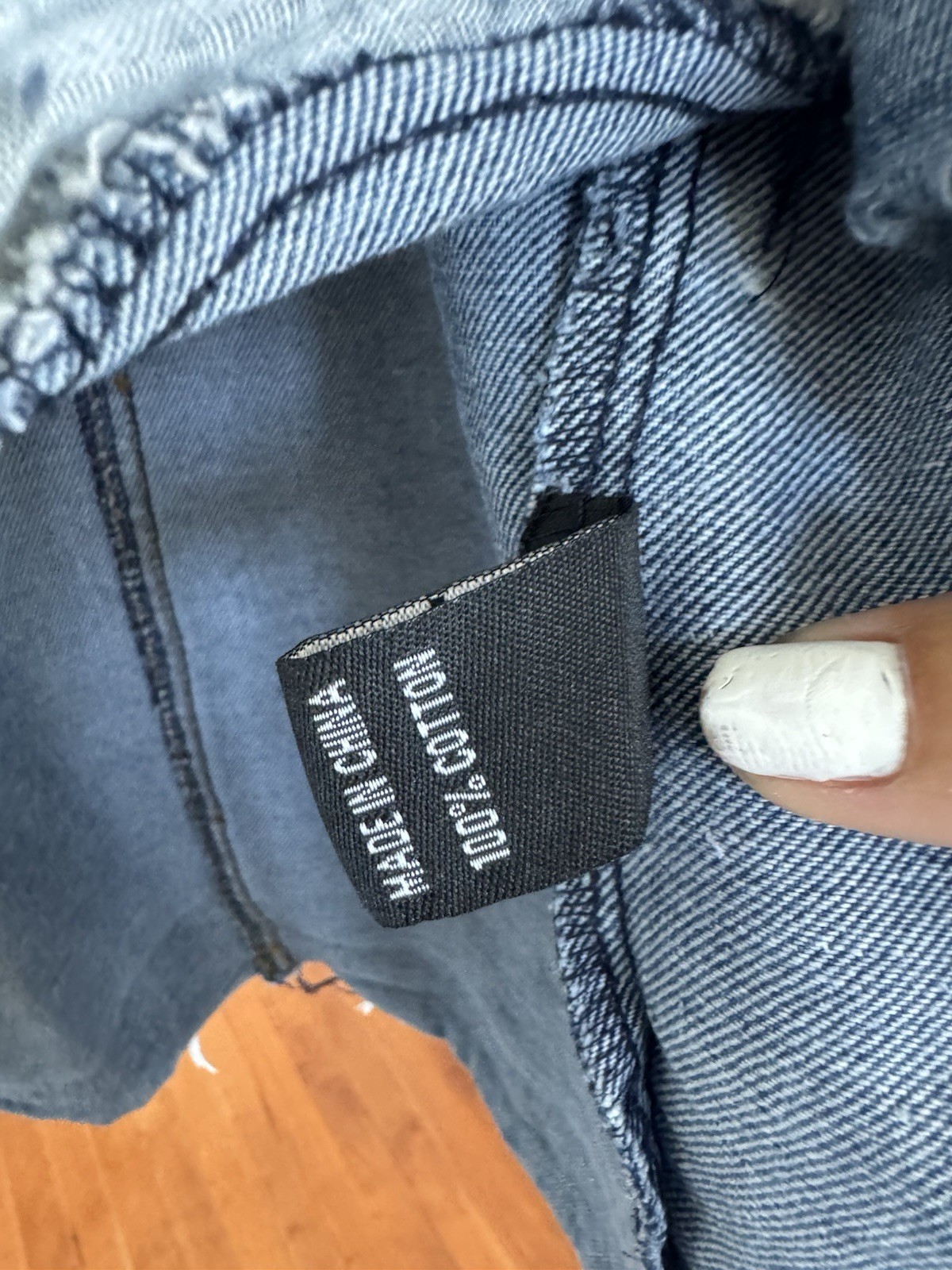 Thrill Jeans Destructed Destroyed Slashed Denim J… - image 4