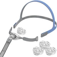 rislabo Nasal Pillow Supplies - Includes 3 Size Nasal Pillows Nose Mask Assembly