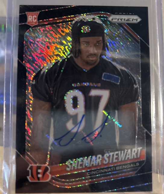 SHEMAR STEWART 2025 Panini Prizm FOTL BLACK SHIMMER 1/1 AUTO Cincinnati Bengals