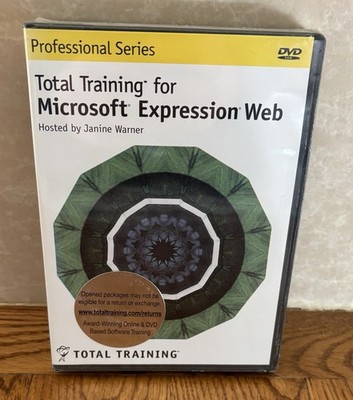 Professional Training for Microsoft Expression Web Janine Warner Self Guided New