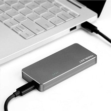 USB4 SSD Enclosure Compatible with Thunderbolt 3, Grey TB3 Mode Only