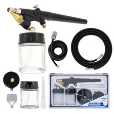 Single-Action AIRBRUSH SET KIT w/ AIR COMPRESSOR HOSE Hobby Tanning Tattoo Cake