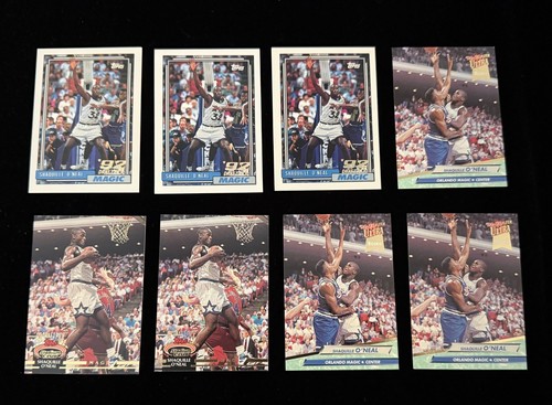 1992 Topps Shaquille O'Neal Rookie Lot Of 8 Cards - Fleer Ultra & Stadium Club