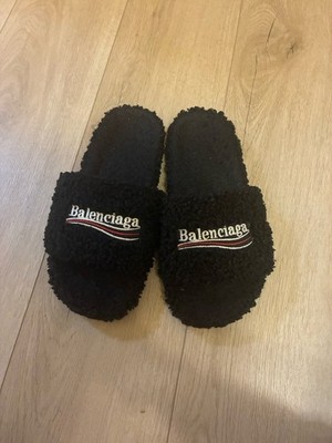 Mens Balenciaga Slides Size 10 Balenciaga Leather Slides  main image 2