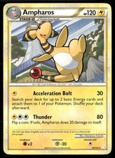 AMPHAROS 14/123 RARE HEARTGOLD & SOULSILVER POKEMON LP
