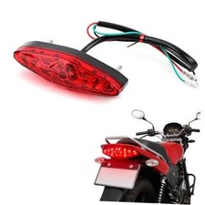 2V Motorcycle Rear Brake Tail Light, Universal5 LED Led Tail Brake Light for 1