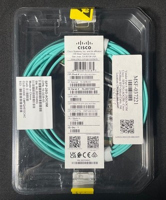 NEW Genuine Cisco  SFP-25G-AOC5M  25G AOC SFP28 Cable 5M -Same Day Shipping
