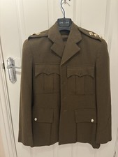 British Royal Army No2 Dress Jacket Officer Pips Medical Corps Lt CJ Higham 1980