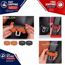 2Pcs Seat Belt Buckle Cover Silicone Anti-Scratch Protector for Car SUV
