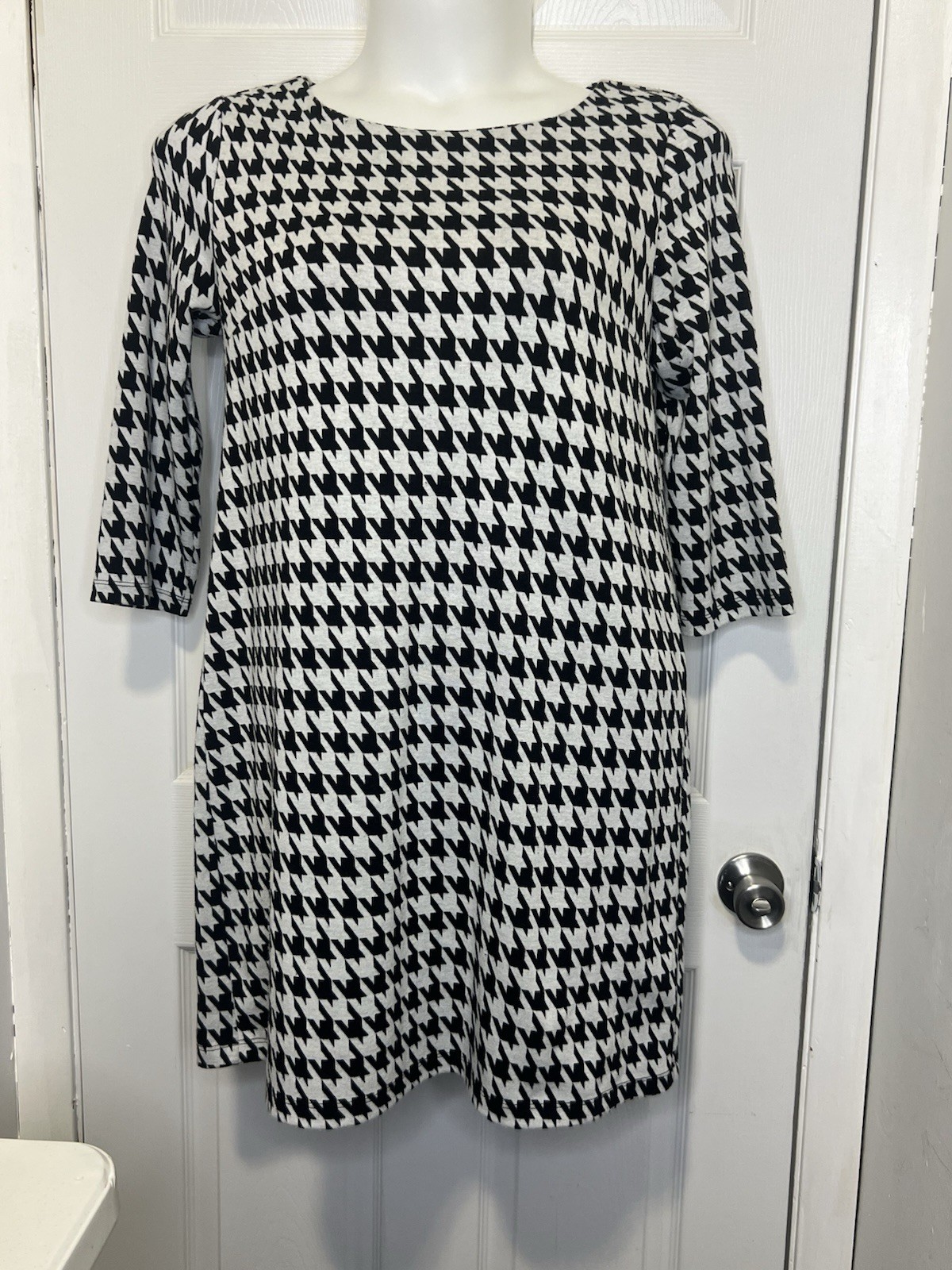 Apt 9 Women's Size Large Houndstooth Shift Dress … - image 10