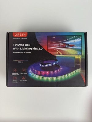 OREiN TV LED Backlights, WiFi LED Strip Lights with HDMI 2.0 Sync Box, 30-65inch