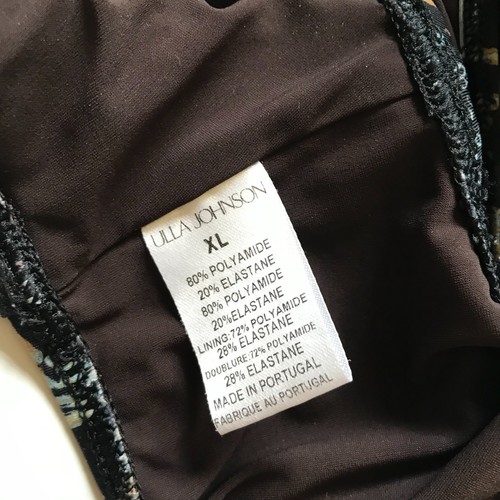 Traje de baño de bikini Ulla Johnson Azores Zahara para mujer XL marrón cintura alta - Imagen 6 de 12