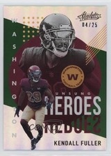 2021 Panini Absolute Unsung Heroes Spectrum Green 4/25 Kendall Fuller #UH17 nd3
