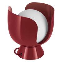 Osram Decor Corolle Tischleuchte Rot E14 Glas Stahl Retro-Style Innen