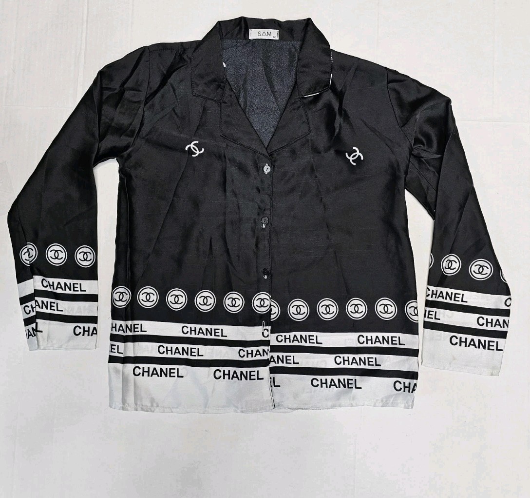 Chanel Pajamas Set Women's Size Small 2pc  thumbnail 9