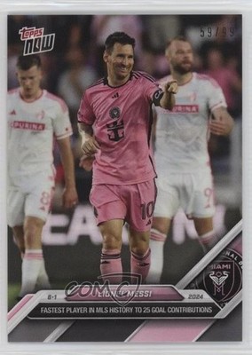 2024 Topps Now MLS Black 59/99 Lionel Messi #70 8gd