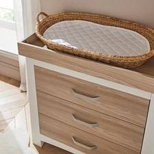 Musa Baby Changing Basket & Liner - Premium Handwoven Nappy Changing Station